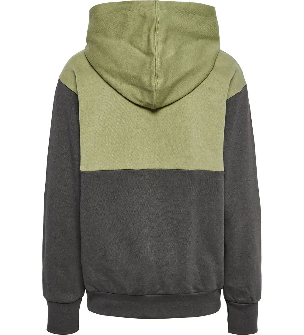 HUMMEL HOODIE  HMLMORTEN  OLIE GREEN