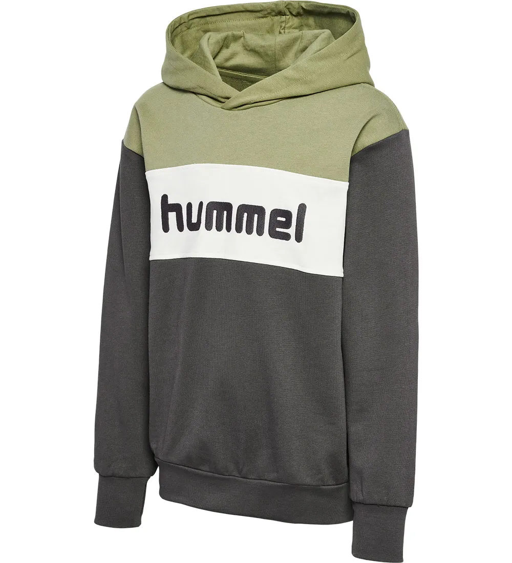 HUMMEL HOODIE  HMLMORTEN  OLIE GREEN