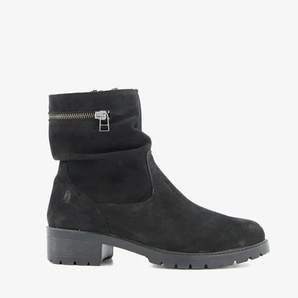 Hush Puppies leren enkellaarsjes met hak