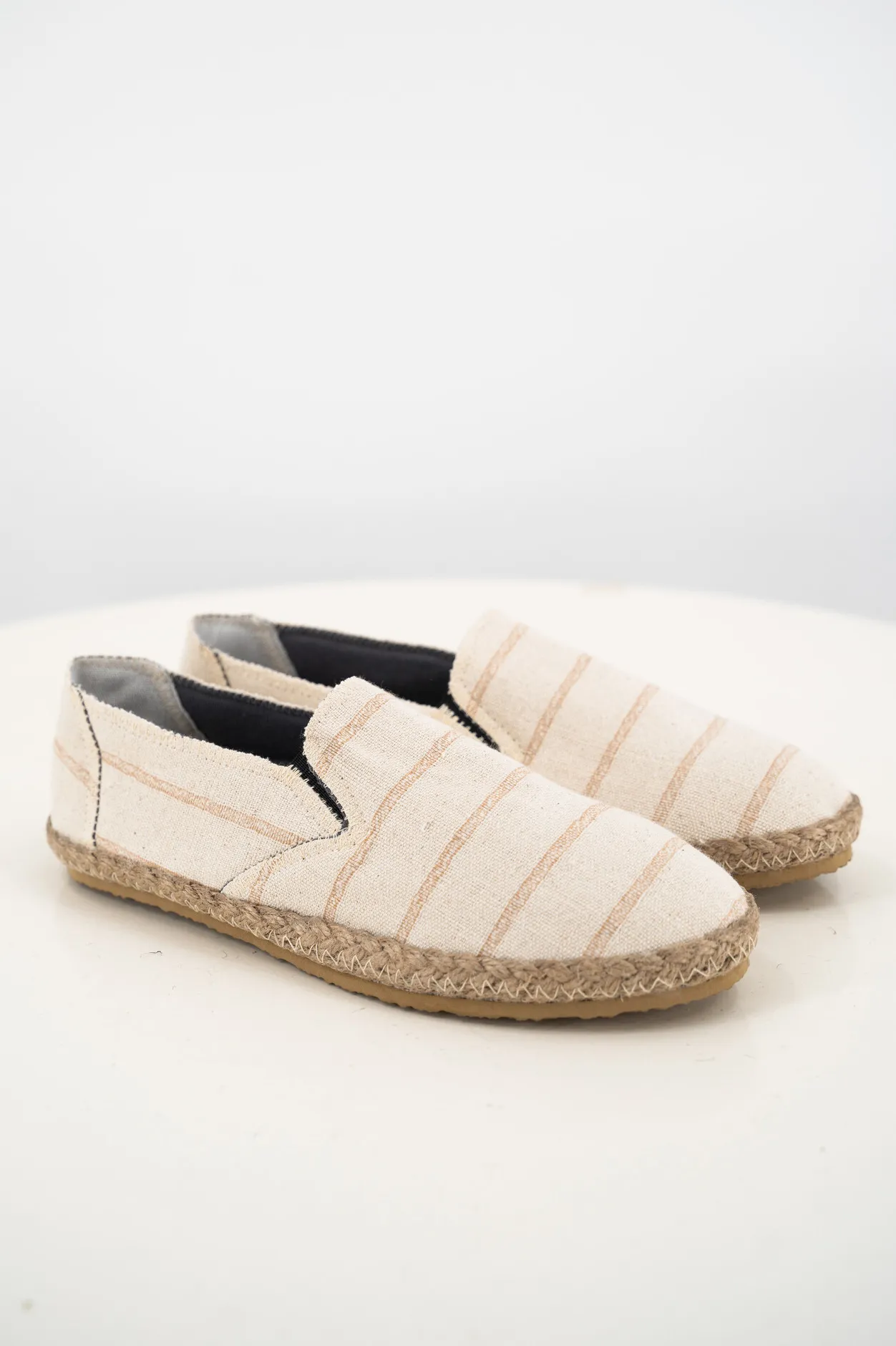 ibzmode Heren Espadrilles Andres Stripe Beige