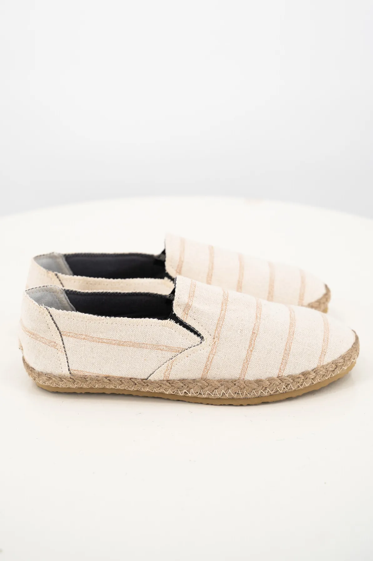 ibzmode Heren Espadrilles Andres Stripe Beige