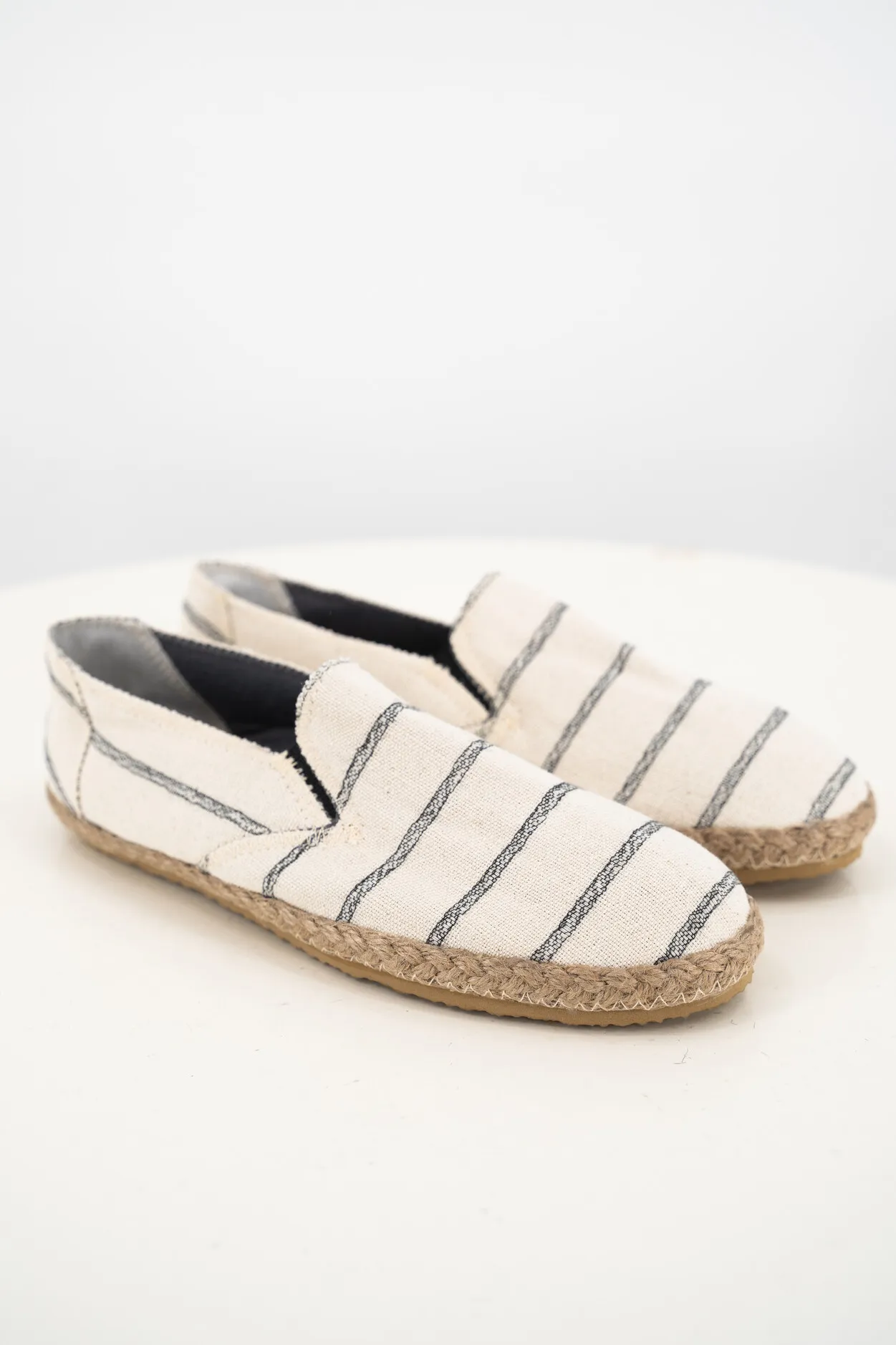 ibzmode Heren Espadrilles Andres Stripe Zwart