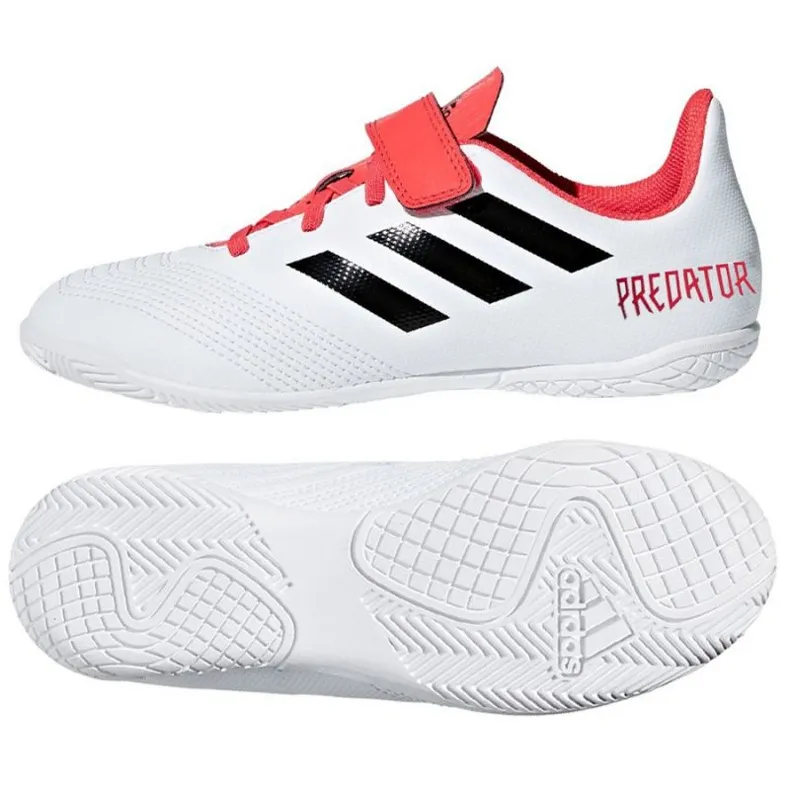 Indoorschoenen adidas Predator Tango 18.4 wit