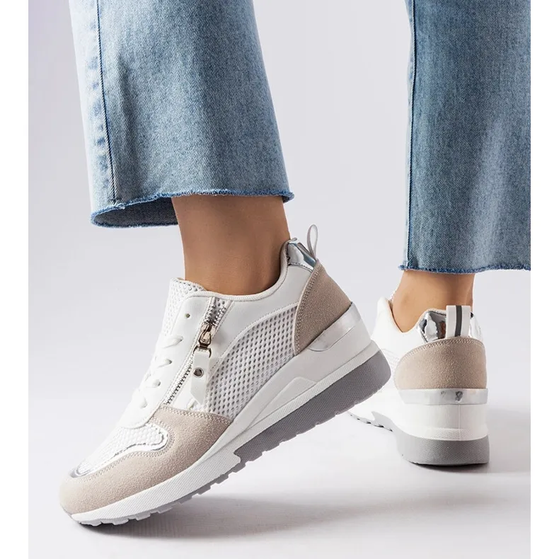 Inna Witte wedge sneakers van Fastello