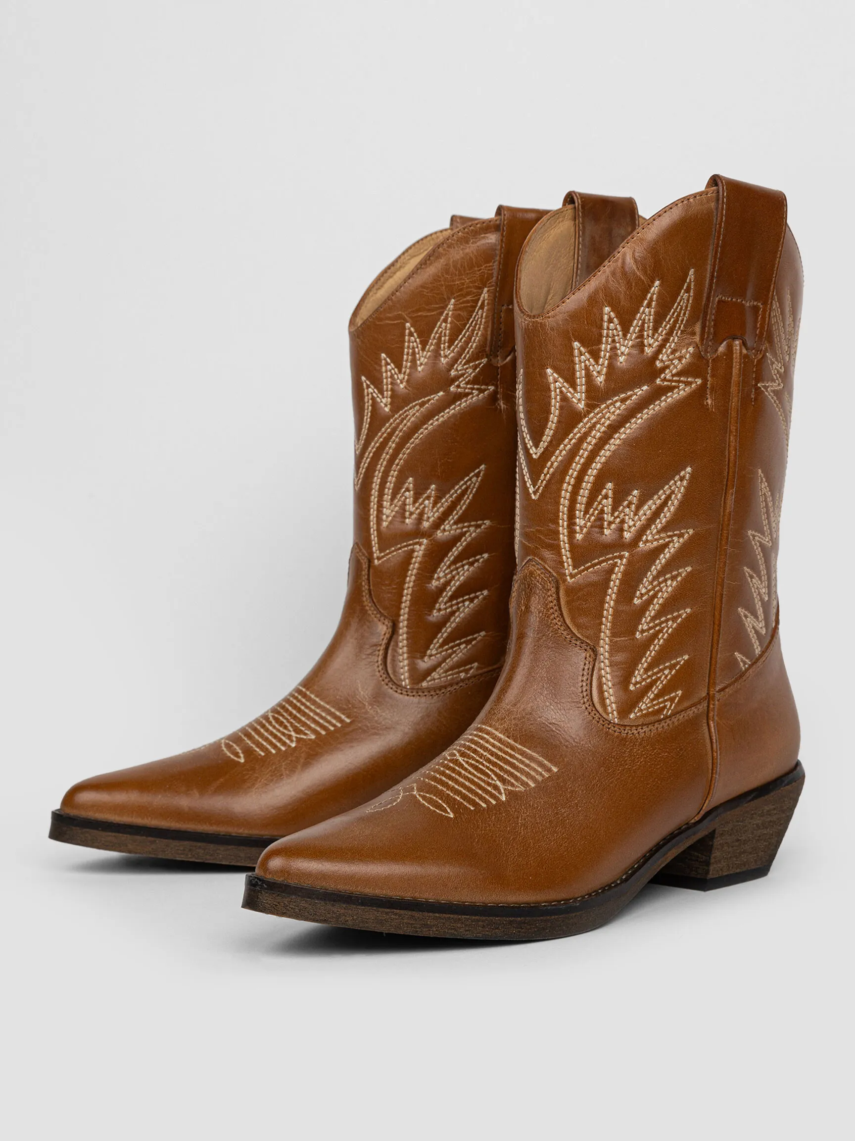 Ivylee Copenhagen Frances, leather low western boots