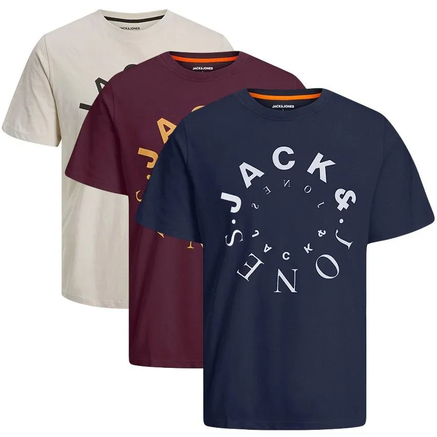 JACK & JONES 3PACK OHALS SHIRTS WARRIOR MULTI  