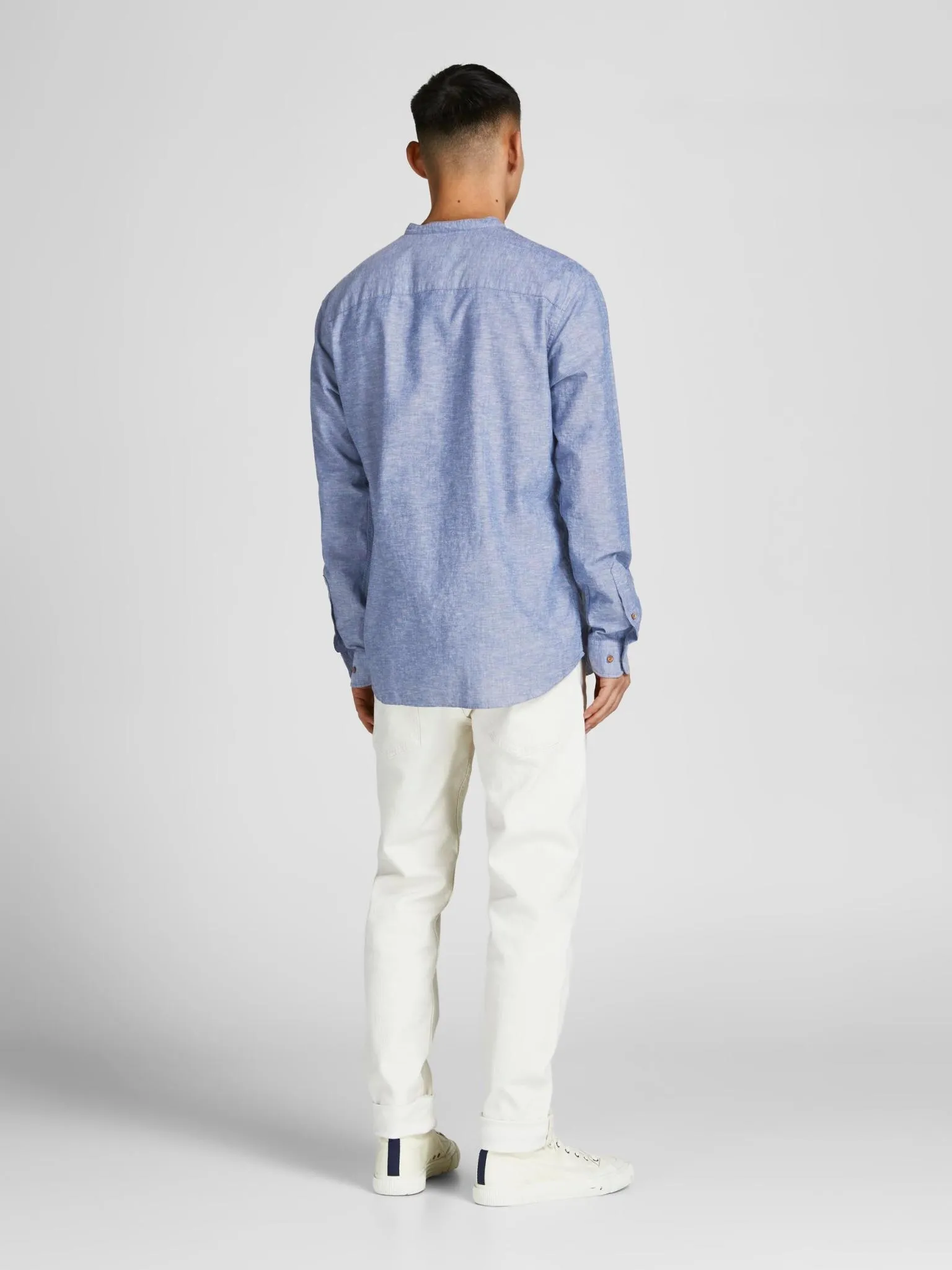 Jack & Jones Copy of ONSCAIDEN LIFE LS HALFPLACKET LINENSHIRT