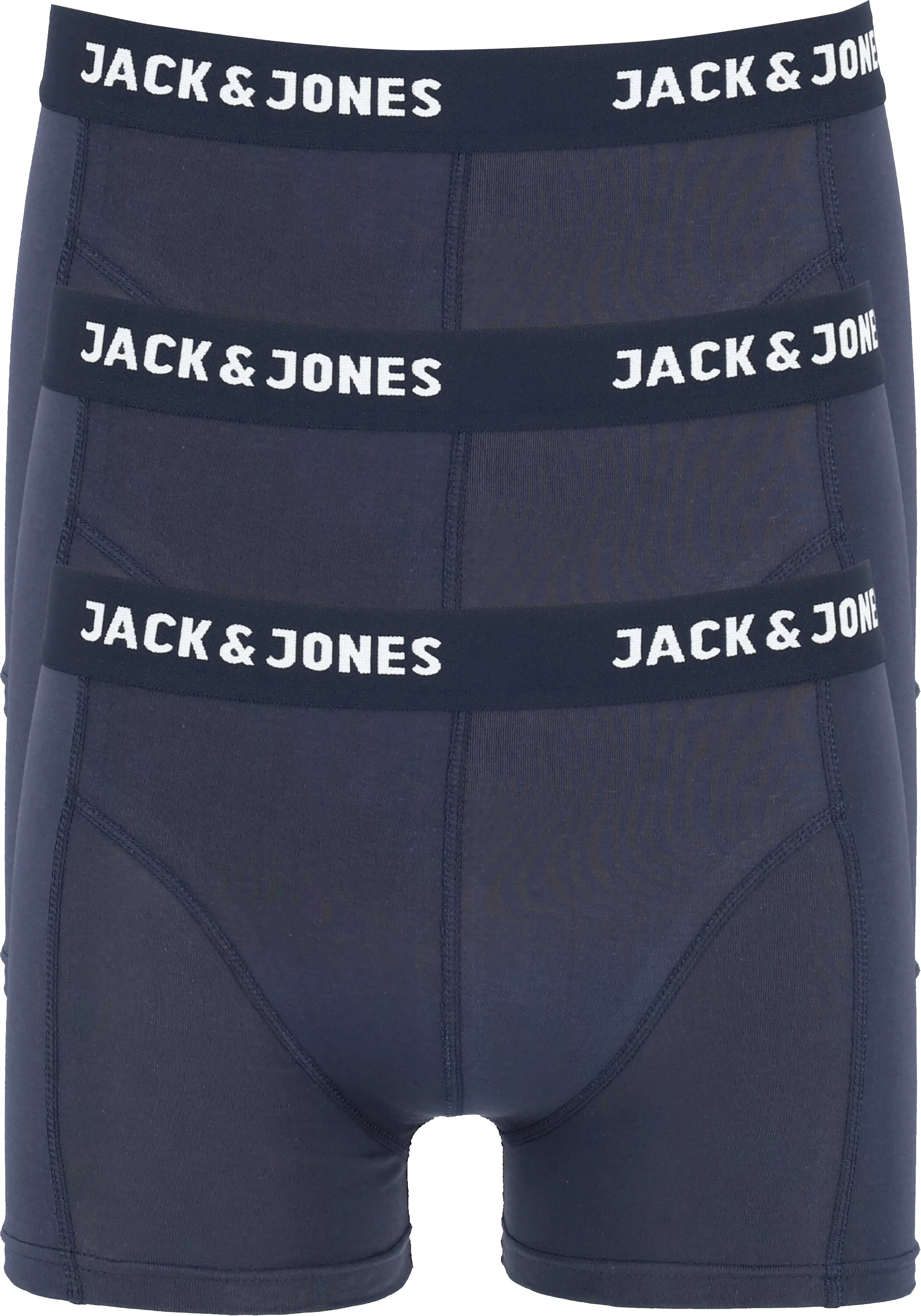 JACK & JONES HEREN BOXERS JACANTHONY TRUNKS (3PACK), NAVY BLAUW