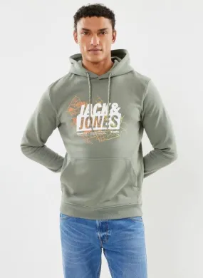      Jack & Jones JCOMAP LOGO SWEAT HOOD SN - Groen   