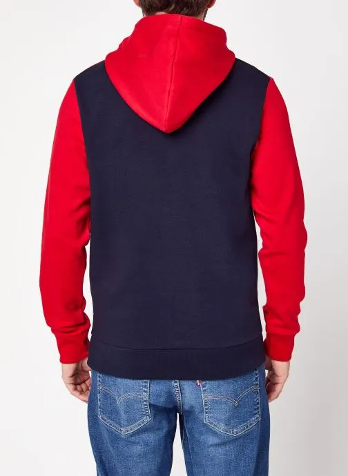      JACK & JONES JJELOGO BLOCKING SWEAT HOOD NOOS  ROOD   