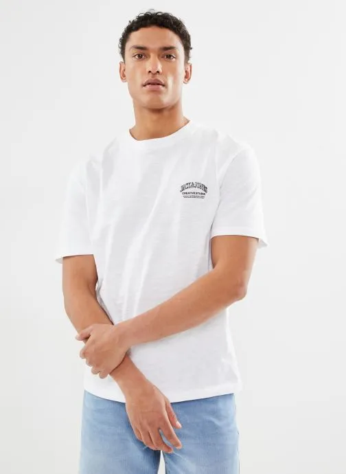      JACK & JONES JORLUCCA TEE SS CREW NECK  WIT   