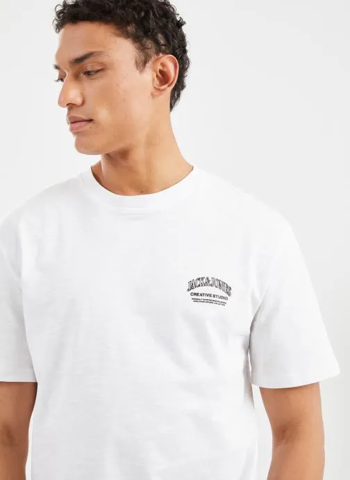      JACK & JONES JORLUCCA TEE SS CREW NECK  WIT   