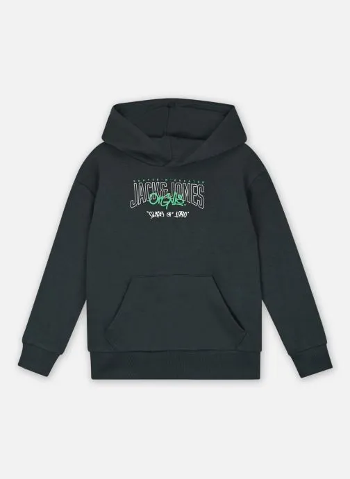      JACK & JONES JORTRIBECA LOGO SWEAT HOOD JNR  GROEN   