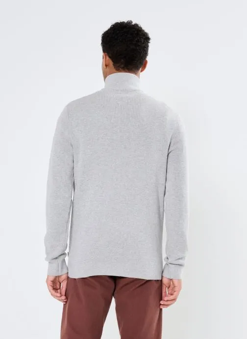      JACK & JONES JPRBLAMILANO STITCH KNIT HALF ZIP SN  GRIJS   