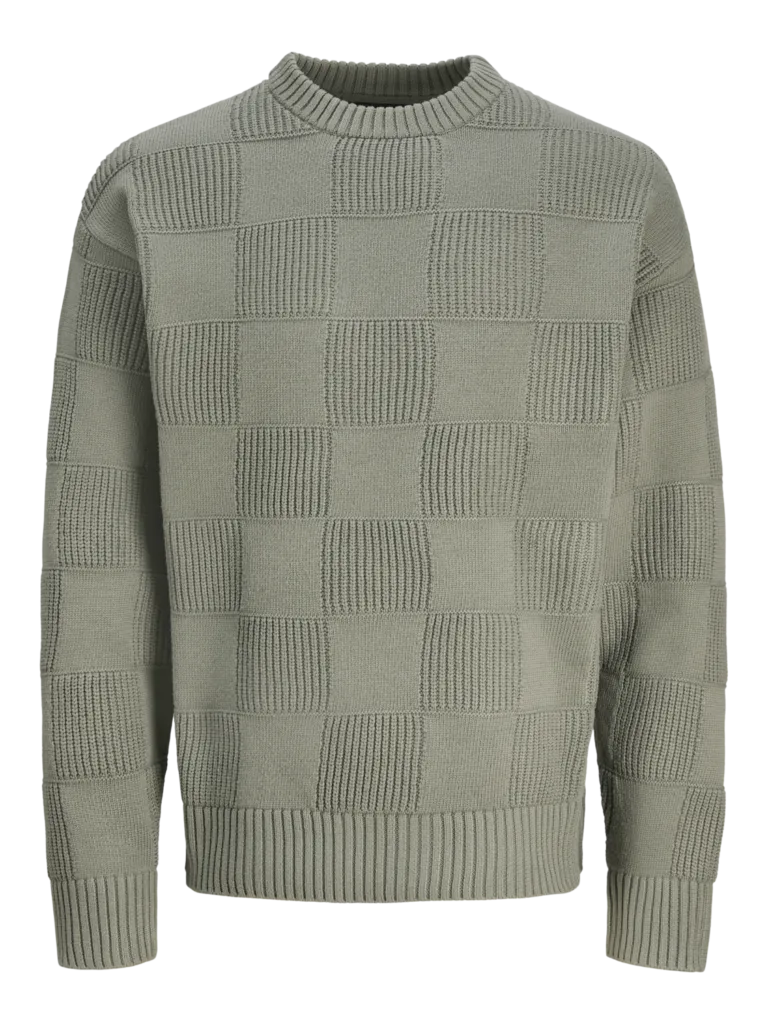 JACK & JONES JPRBLAPEETO PATTERN KNIT CREW NECK