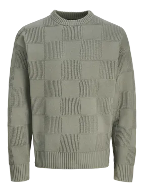 JACK & JONES JPRBLAPEETO PATTERN KNIT CREW NECK