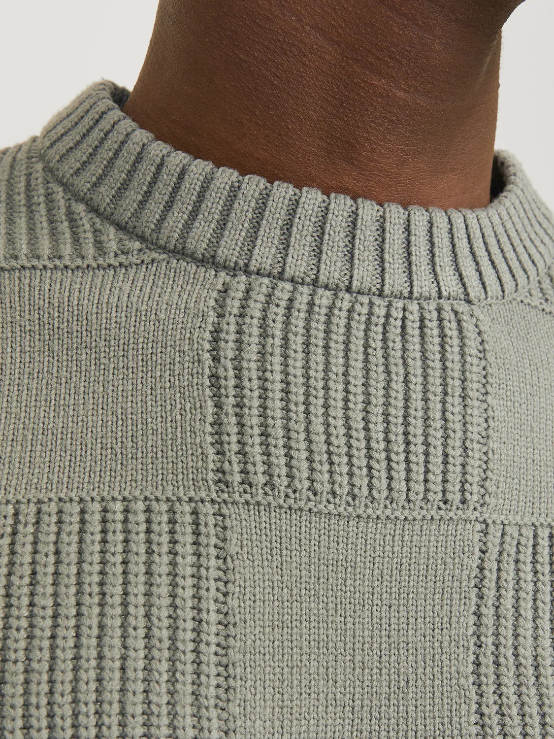 JACK & JONES JPRBLAPEETO PATTERN KNIT CREW NECK