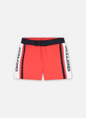      Jack & Jones Jpstcrete Jjswim Akm Tape Sn Jnr - Rood   