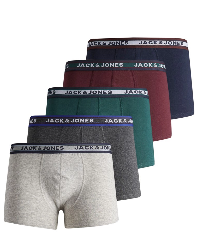 JACK & JONES 5PACK HEREN BOXERSHORTS  SEA MOSS