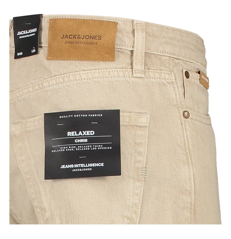 JACK & JONES BEIGE LOOSE JEANS JJICHRIS JACH & JONES   ZOMER '24