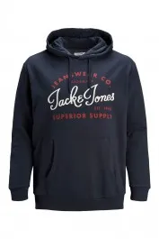 Jack & Jones hoodie met borstprint