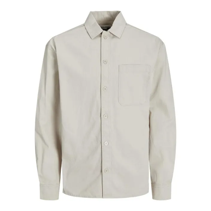 Jack and Jones JCOCOLLECTIVE ZAC OVERSHIRT LS SN moonbeam  