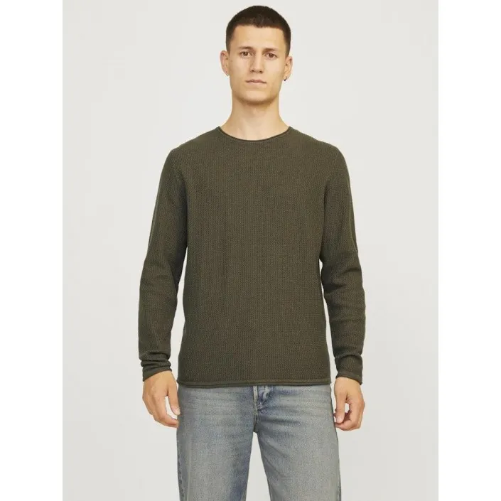 Jack and Jones JJECOOPER KNIT CREW NECK NOOS olive night  