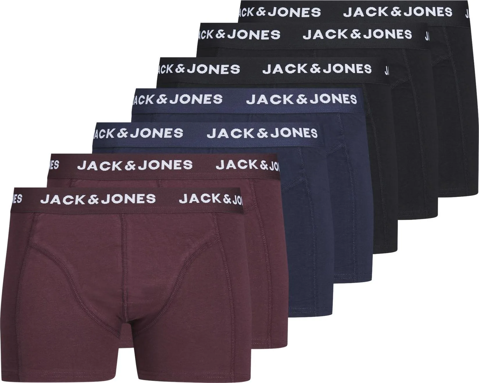   JACK&JONES HEREN SIMPLY BASIC TRUNKS 7PACK BLACK    