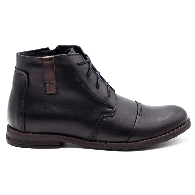 Joker Zwarte winter herenschoenen 315J