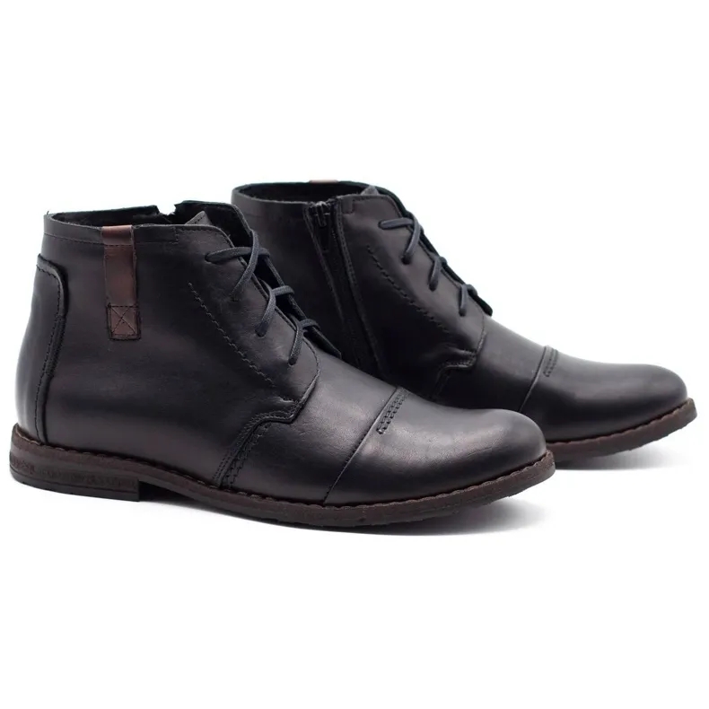 Joker Zwarte winter herenschoenen 315J