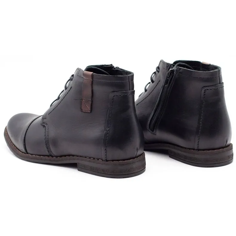 Joker Zwarte winter herenschoenen 315J