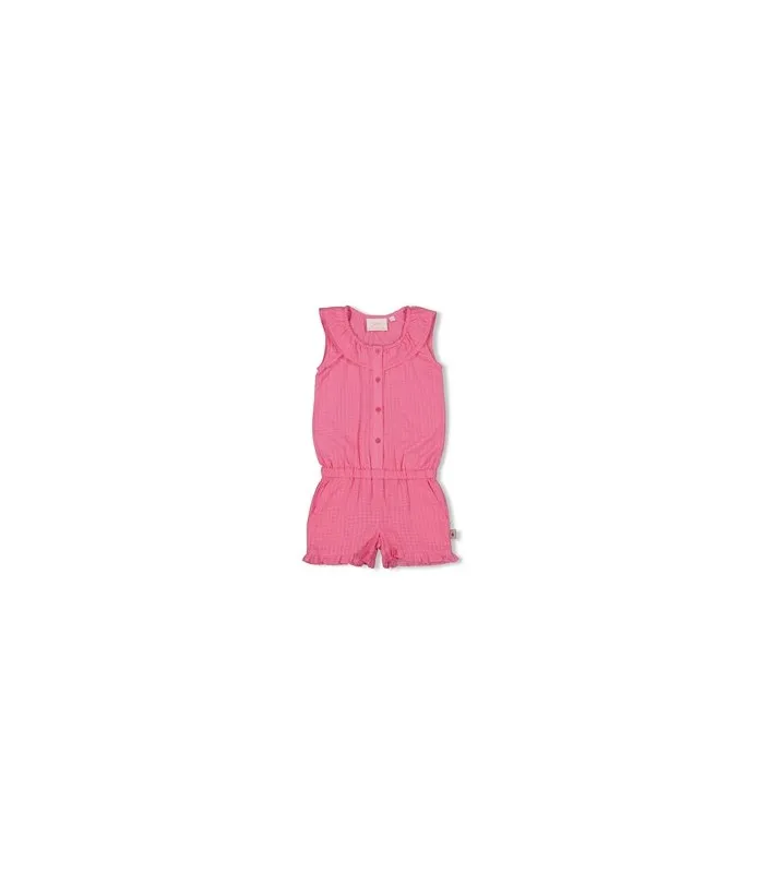 JUBEL JUMPSUIT KORT RUCHES  BERRY NICE