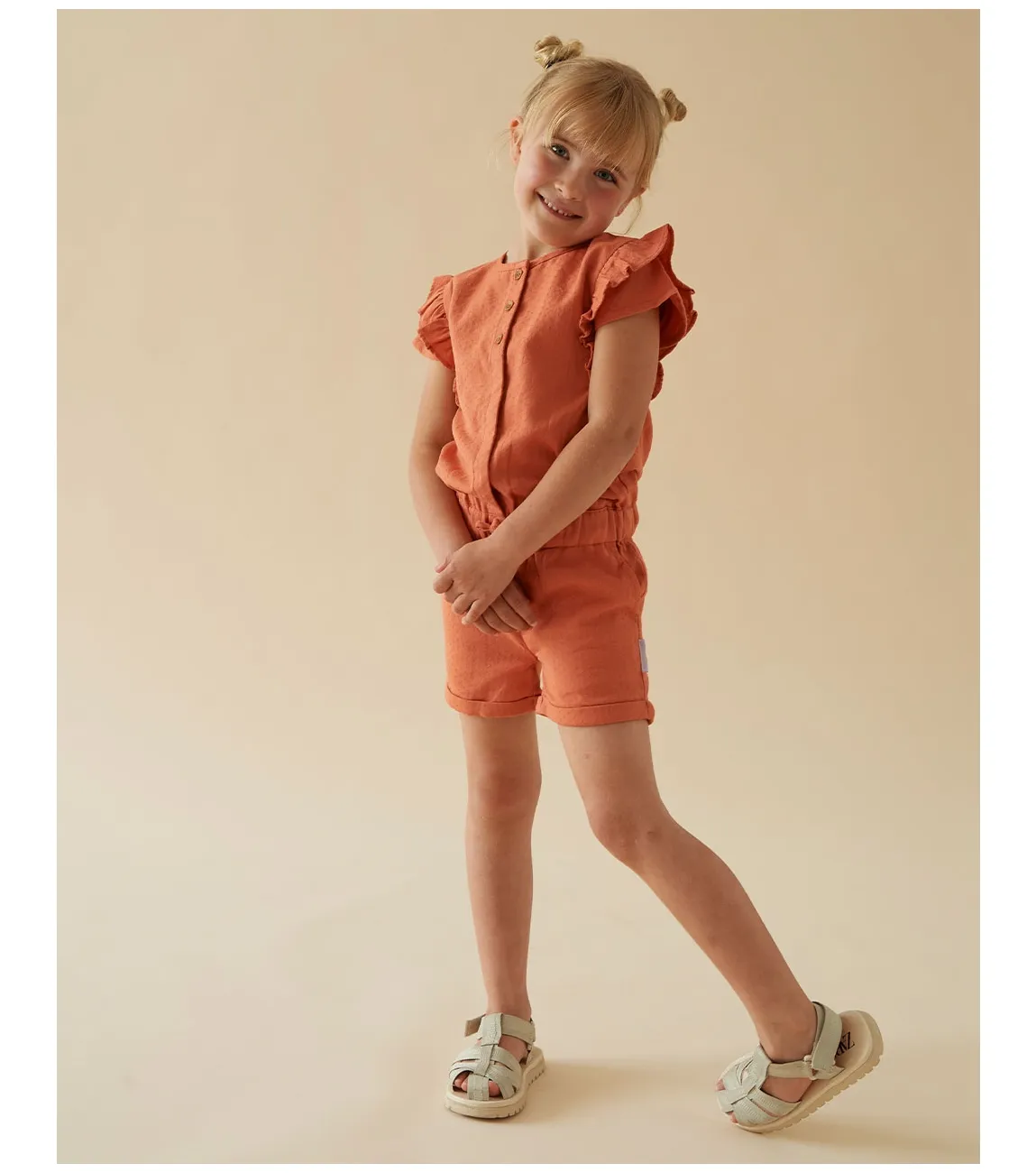 JUBEL SUNNY SIDE UP  JUMPSUIT KORT 390 TERRACOTTA