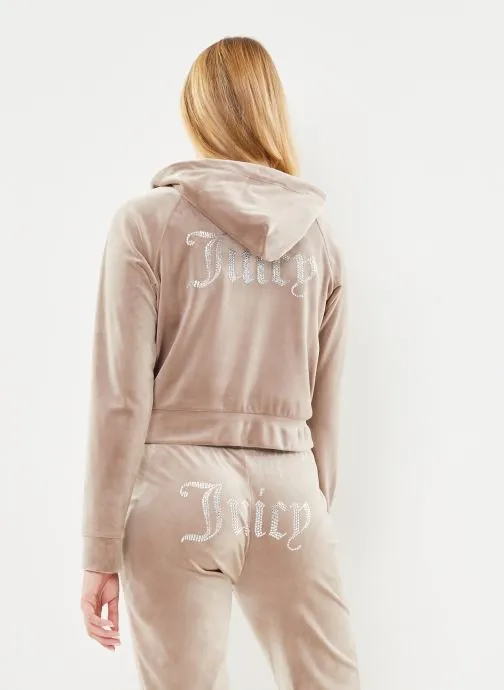      JUICY COUTURE MADISON HOODIE  BEIGE   