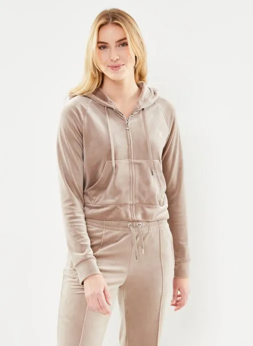      JUICY COUTURE MADISON HOODIE  BEIGE   