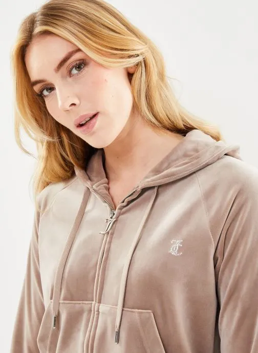      JUICY COUTURE MADISON HOODIE  BEIGE   