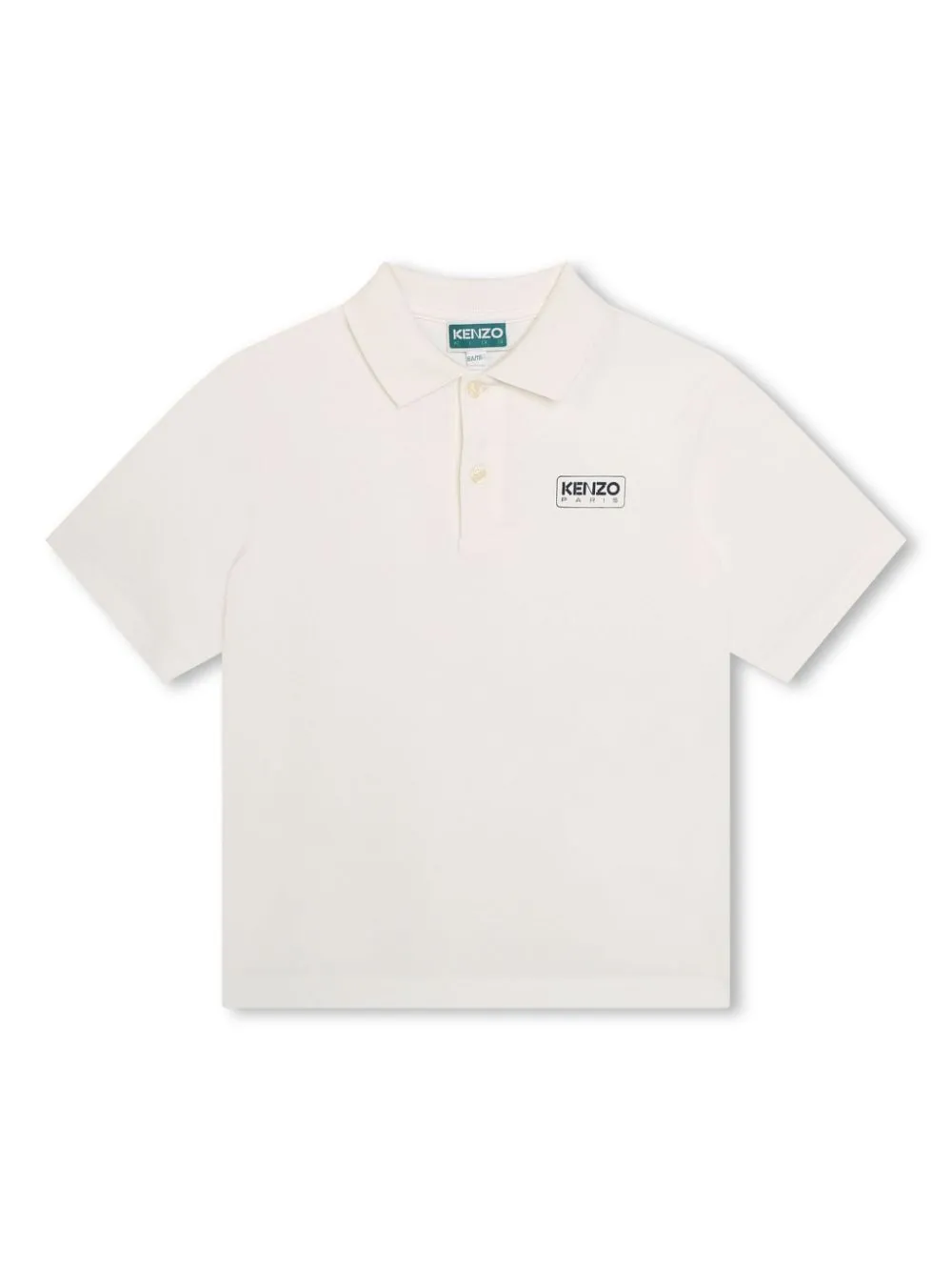 Kenzo Kids Poloshirt met logoprint Beige