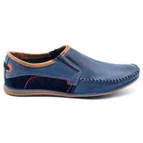 KOMODO Leren herenschoenen 847 marineblauw