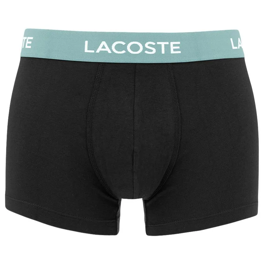 LACOSTE 5PACK BOXERS BASIC COMBI ZWART  