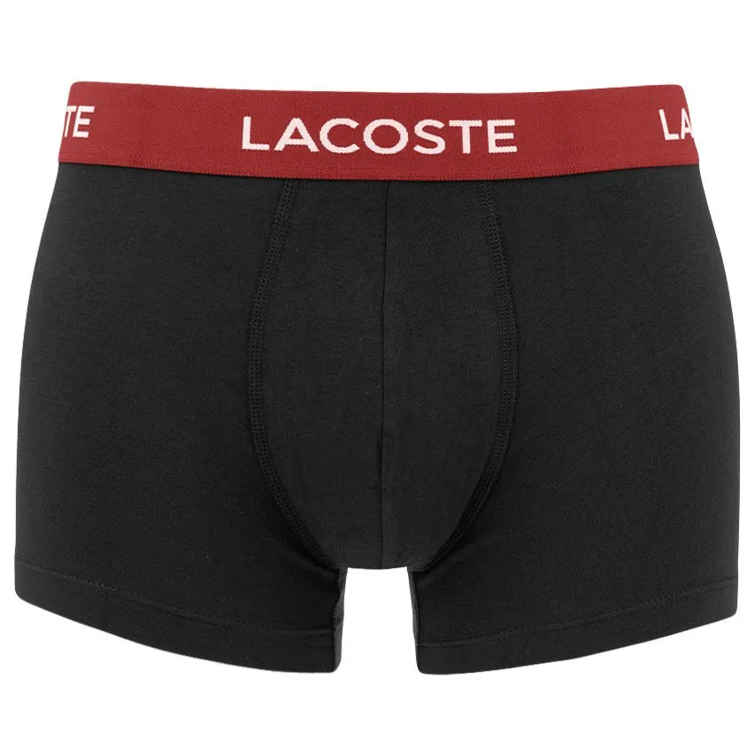 LACOSTE 5PACK BOXERS BASIC COMBI ZWART  