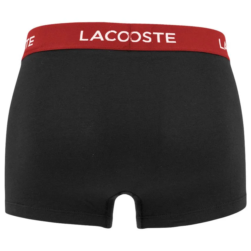 LACOSTE 5PACK BOXERS BASIC COMBI ZWART  