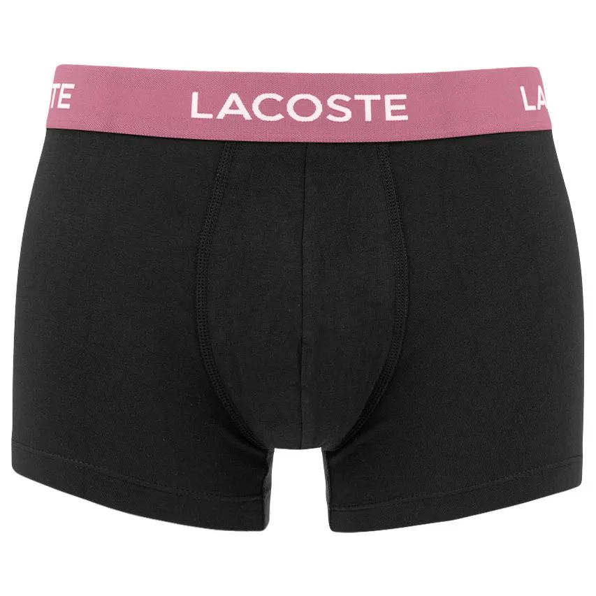 LACOSTE 5PACK BOXERS BASIC COMBI ZWART  