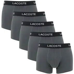 Lacoste 5-pack boxers basic grijs  