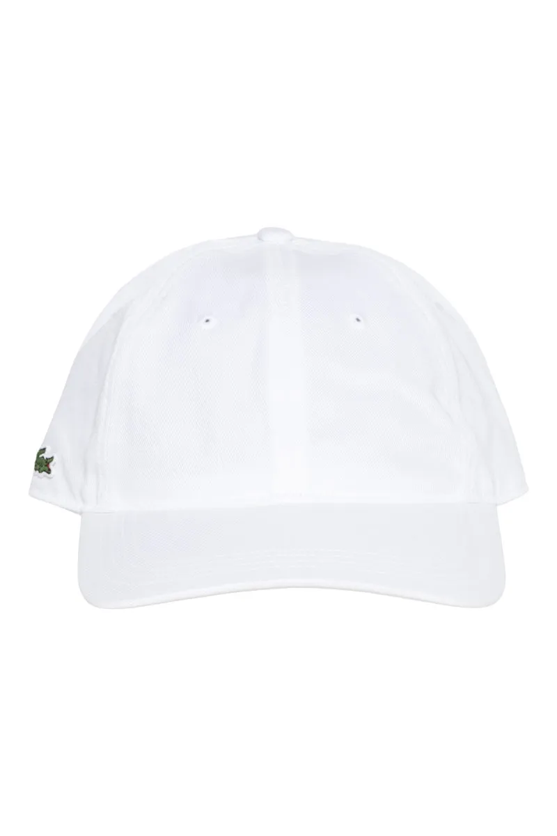 LACOSTE CAP RK0440001 WIT 100% BIOLOGISCH KATOEN 