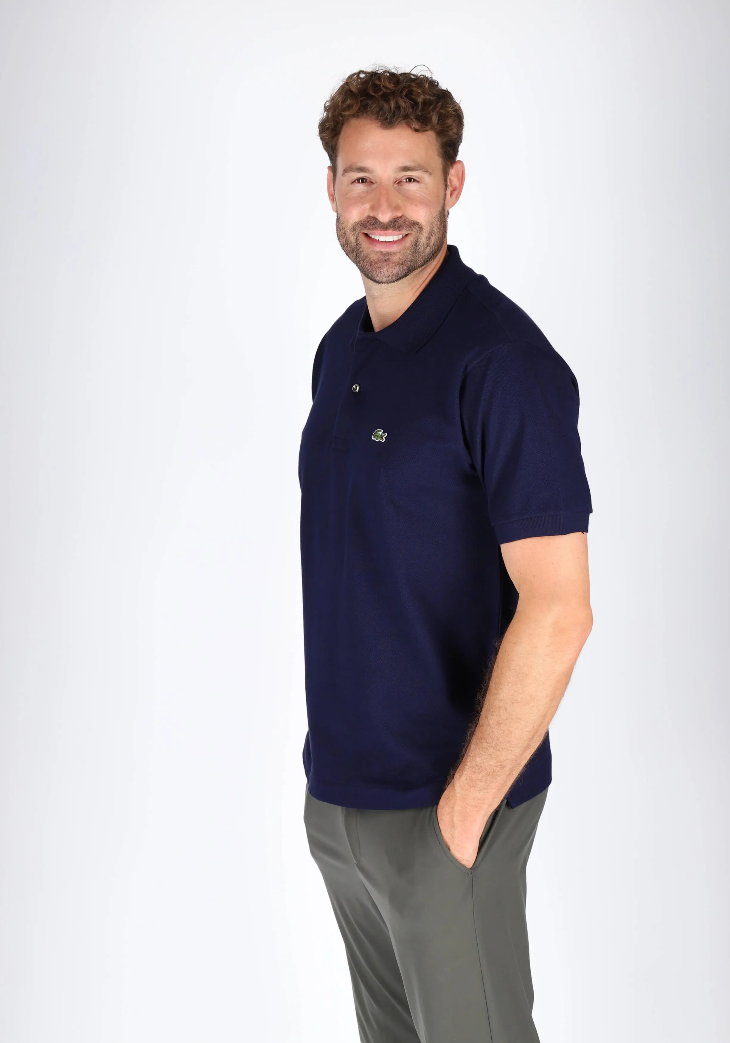 Lacoste Classic Fit polo, marine blauw