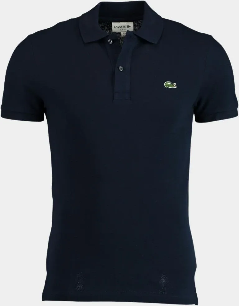 Lacoste Polo korte mouw blauw slim fit ph4012/166