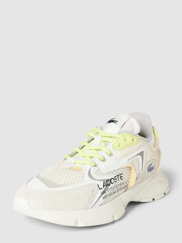 Lacoste Sneakers met labelprint in offwhite