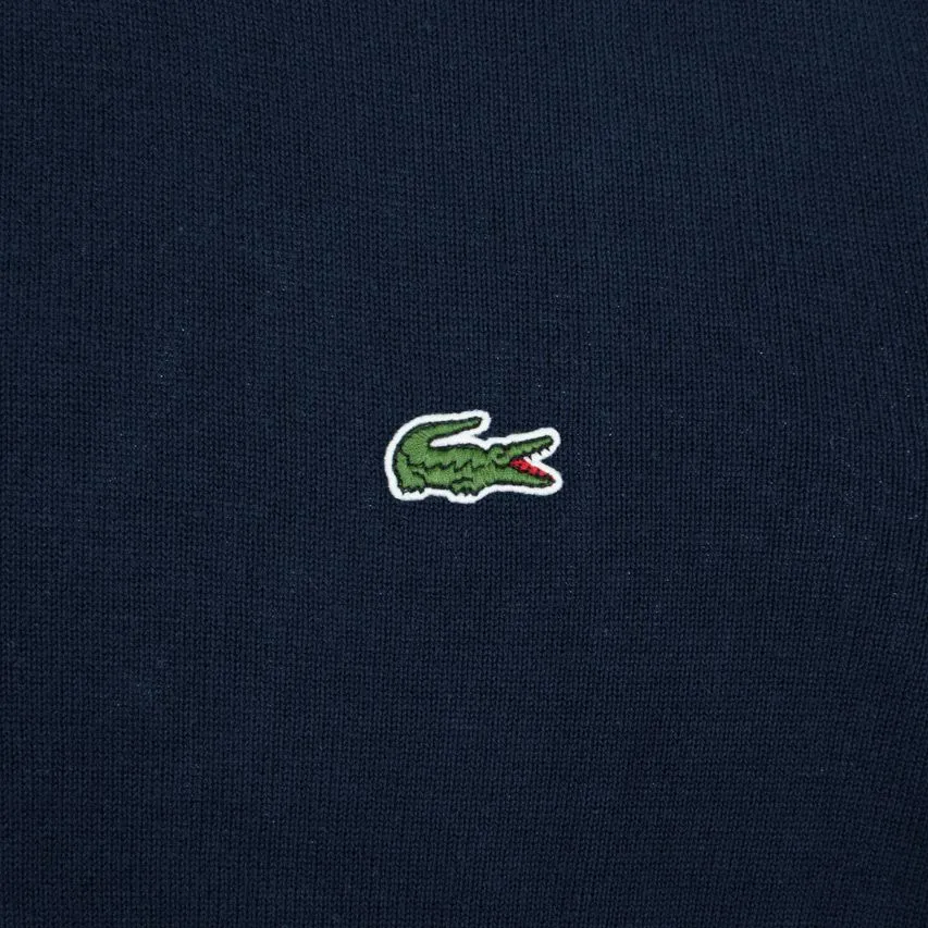 LACOSTE VHALS SWEATER PATCH LOGO BLAUW  