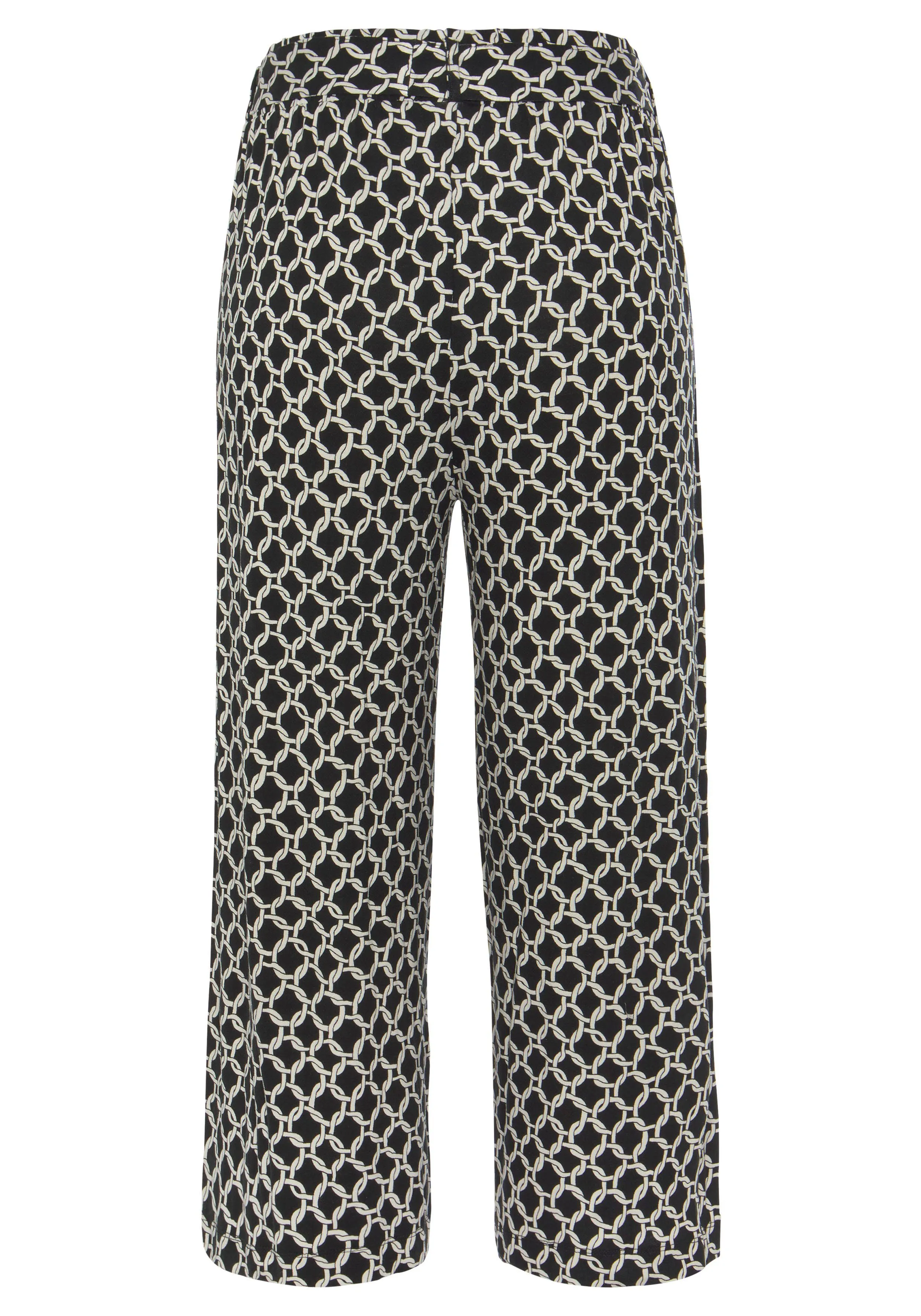 LASCANA CULOTTE MET ALLOVER PRINT, 7/8 BROEK, JERSEY BROEK (MET EEN BINDCEINTUUR)