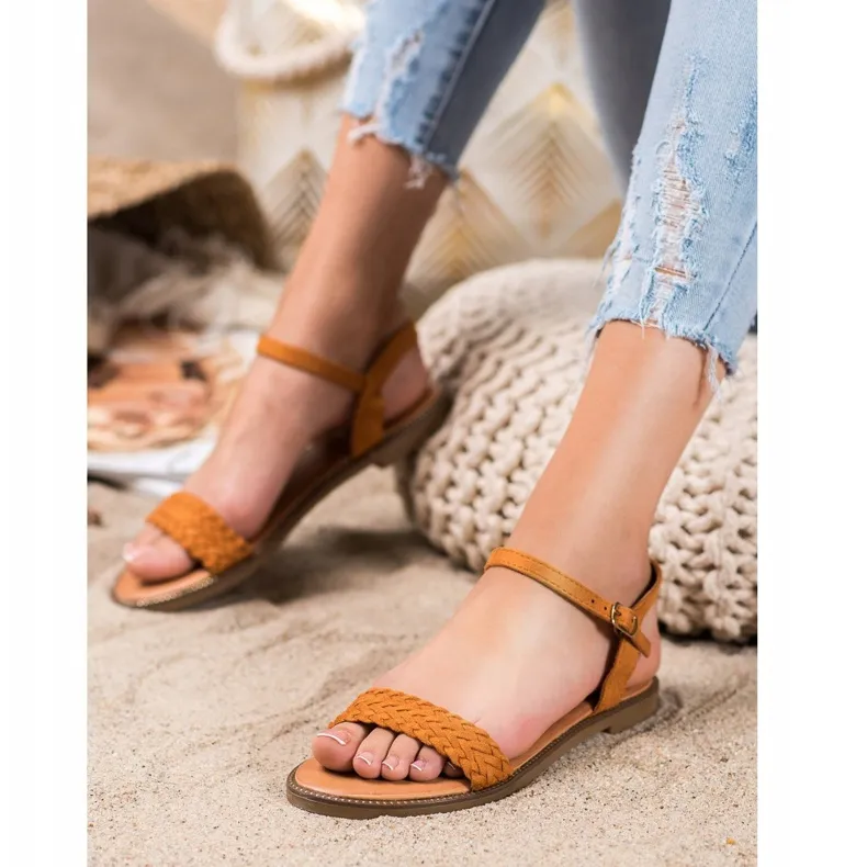 Laura Mode Casual bruine sandalen